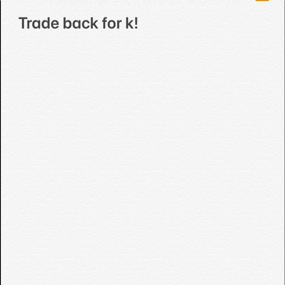 Trade back